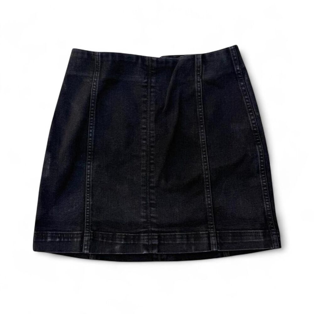 Wild Fable Black Denim Mini Skirt Size 6